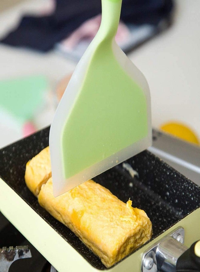 باسكيتي ملعقة سيليكون متوسطة الحجم من باسكتي، ملعقة سيليكون لقلي الفطائر، غير لاصقة (لون عشوائي) - Image 3